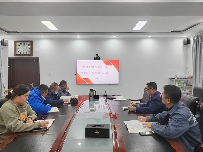 額吉淖爾制鹽有限公司組織開展黨支部書記、黨務(wù)工作者培訓(xùn)