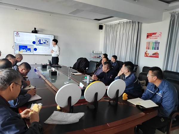 攜手發(fā)展，合作共贏，蒙鹽科技到額鹽公司宣講大青鹽益生菌系列產品